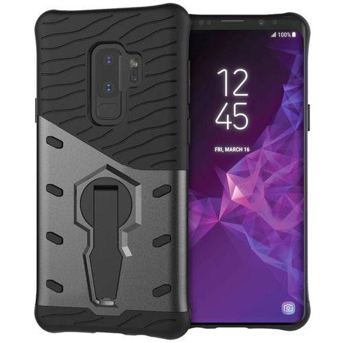 Slim Shield Tough Shockproof Case & Stand for Samsung Galaxy S9+ (Grey)